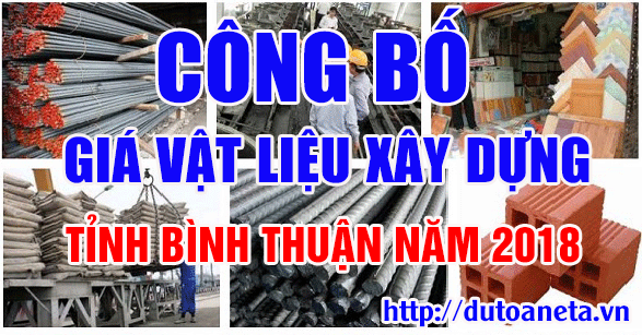 Tổng hợp các công bố giá vật liệu xây dụng tỉnh Bình Thuận năm 2019